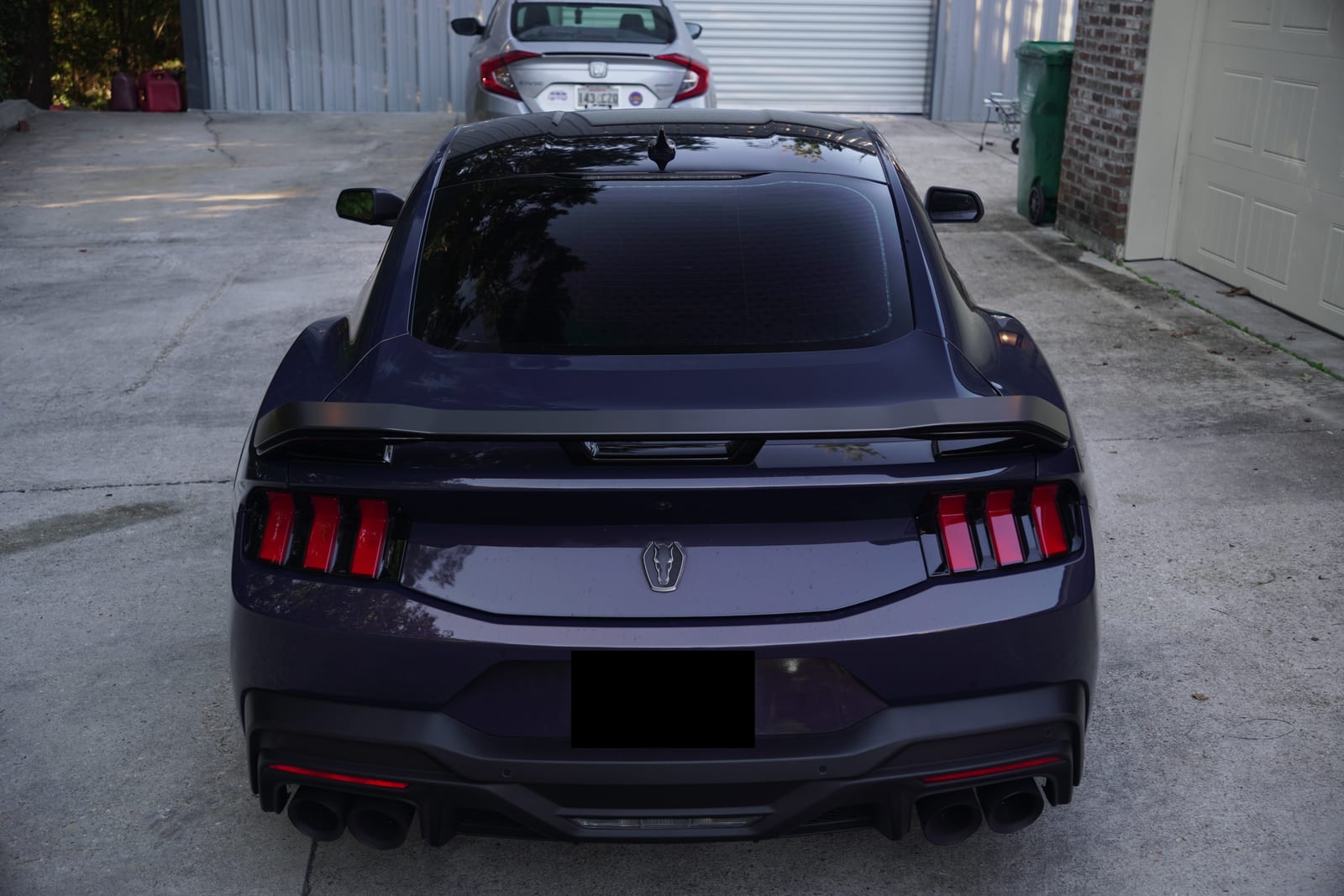 Ford Mustang Dark Horse rear view with window tint